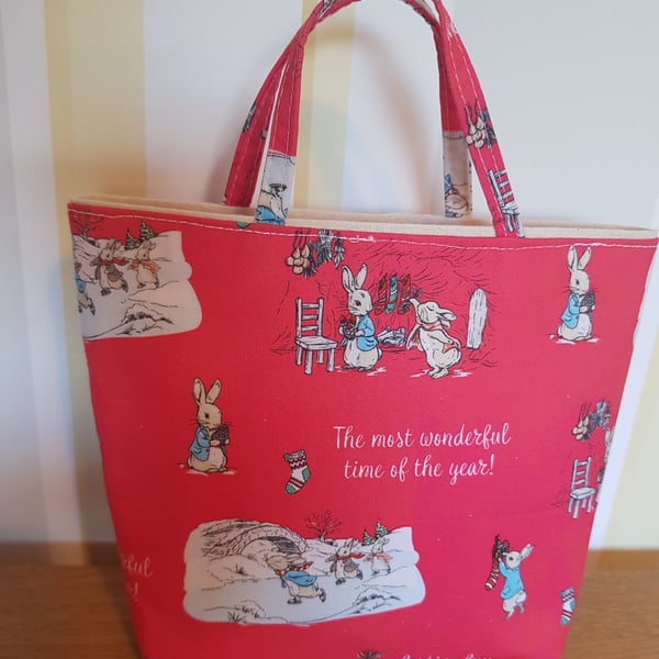 Christmas gift bag: Peter Rabbit skates