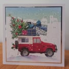 Advent Calendar Style Christmas Card - Christmas Cargo