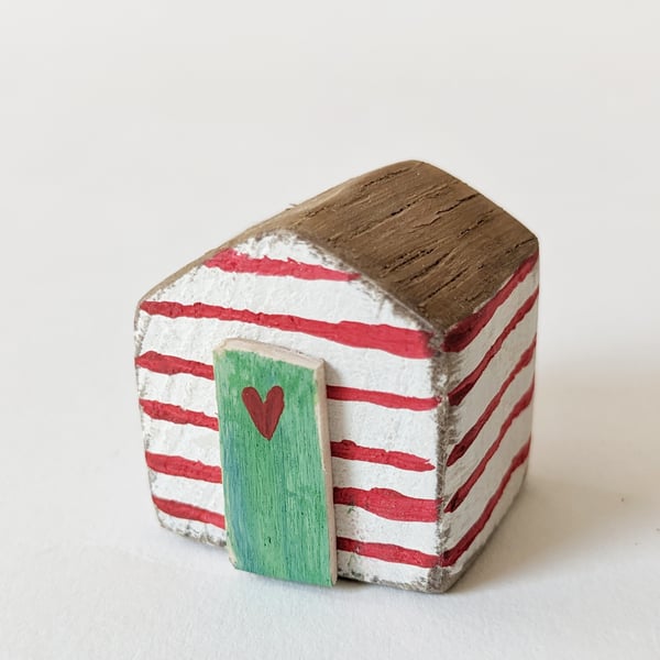 Little Hand Painted Wooden Beach Hut