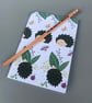 A6 Summer hedgehogs note book. 48-page A6 notebooks full colour hedgehog cover