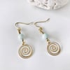 Ocean Inspired dangle amazonite earrings 