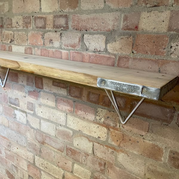 Reclaimed Scaffold board shelves (with prism brackets!)