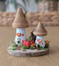 Handmade Wooden Toadstool Autumn Home Decor - Image 1