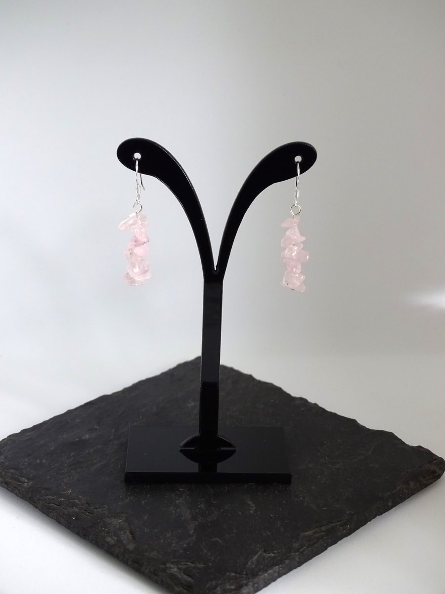 Rose Quartz Earrings 