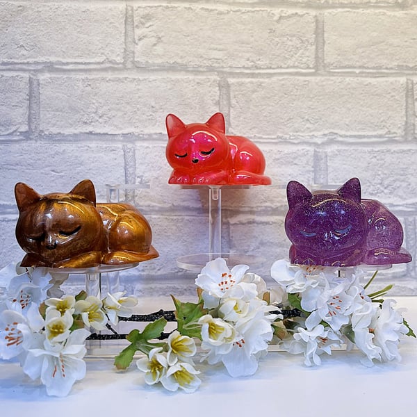 Cute Cat Tea Light Holder. Various Colours In "Choose Options"