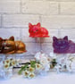 Cute Cat Tea Light Holder. Various Colours In "Choose Options" - Image 1