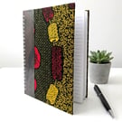 Vibrant Patterned Notebook A5 Spiral Journal for Work or Study