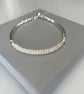 Ethiopian Opal Sterling Silver Noodle Bracelet with Slider Clasp - Image 3