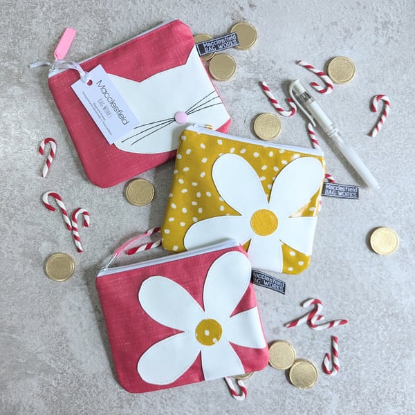 Stocking Filler Oilcloth Purse or Small Makeup bag (P&P included)