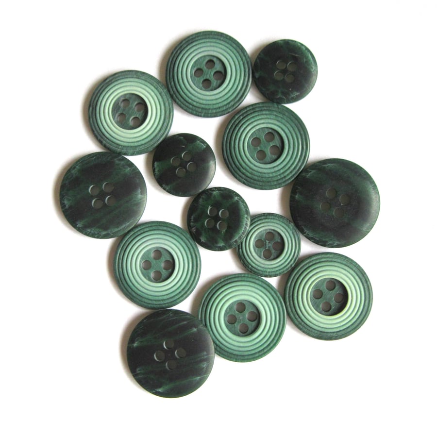 Green Gradient Buttons x13