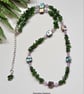 Designer Russian Diopside,  Lavender Amethyst & Abalone Shell Necklace - Image 7