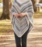 Handmade Nordic Queen Crochet Poncho – Cowl Neck Winter Cape