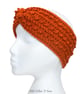 Crochet headband, ear warmer. Rust, copper twist ear warmer. Copper headband. - Image 10