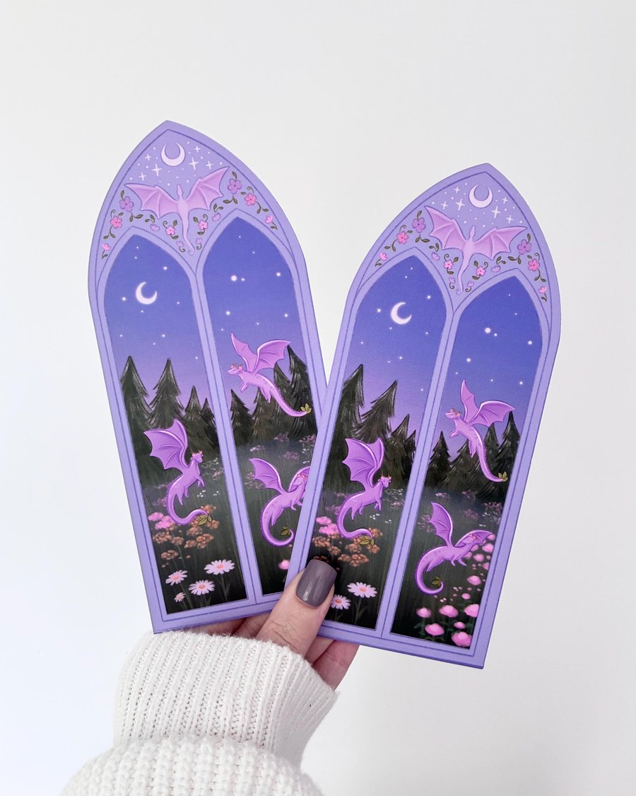 Flower Dragon Bookmark