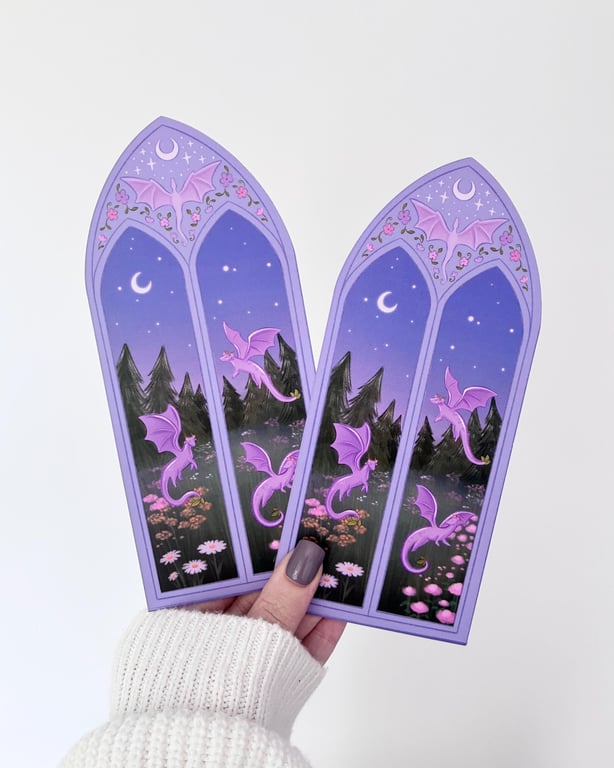 Flower Dragon Bookmark