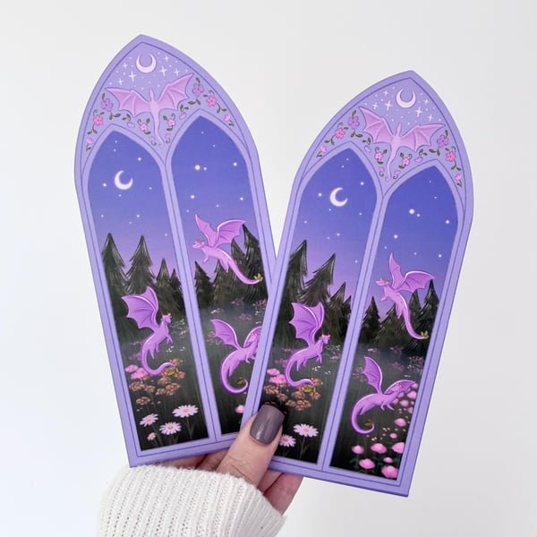 Flower Dragon Bookmark