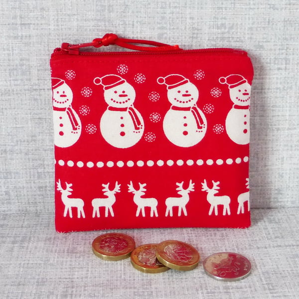 Coin purse, small purse, Christmas.