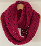 Red Infinity Scarf - Handmade Crochet - Practical Christmas Gifts for her - Image 8
