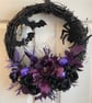 Elegant gothic-style Halloween wreath, handmade, approx. 40cm diameter - Image 5