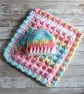 Crochet Doll Blanket and Hat, Handmade Doll Blanket and hat, Nap, Snuggle time - Image 2