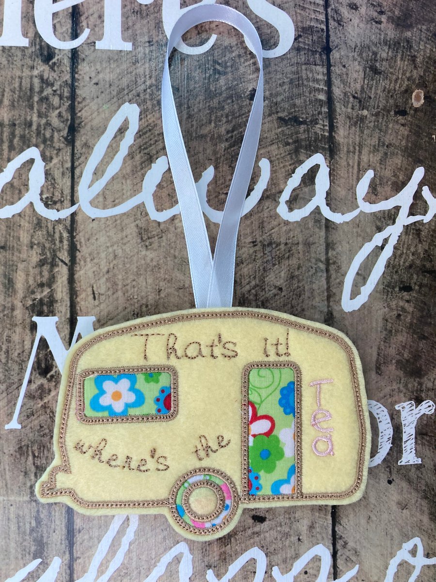 Caravan Funny Sign Tea lover gift idea, caravan lover holiday sign, secret Santa