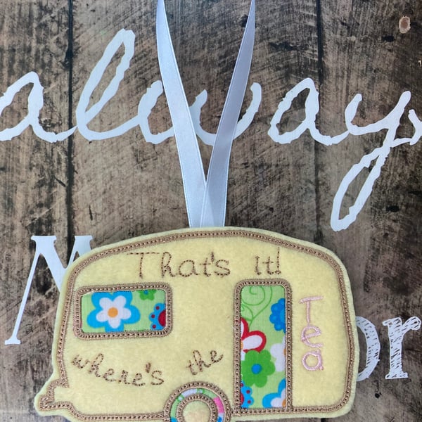 Caravan Funny Sign Tea lover gift idea, caravan lover holiday sign, secret Santa