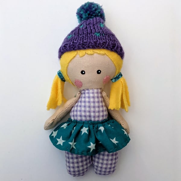 Handmade Fabric Worry Doll
