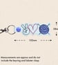 Knitting Keyring - Peace Love Knitting Bag Charm - Image 5