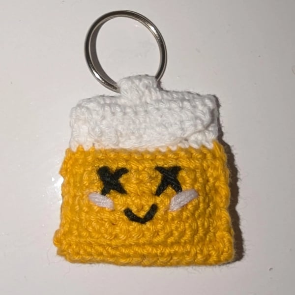 Crochet Teabag Keyring- Ginger Tea
