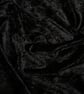 crushed velvet fabric material soft stretch black 1 metre