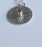 1915 Threepence pendant set with Ruby - Image 4