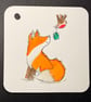 Hand watercoloured gift tags from Penny Black stamps - foxes - Image 6