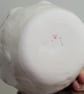 Ceramic bowl wth pink dots spots and ribbon handmade fluted scalloped dish.  - Image 6