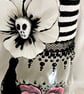 Possessed pansies (pastel)-  Decorative Upcycled Bottle  - Image 4