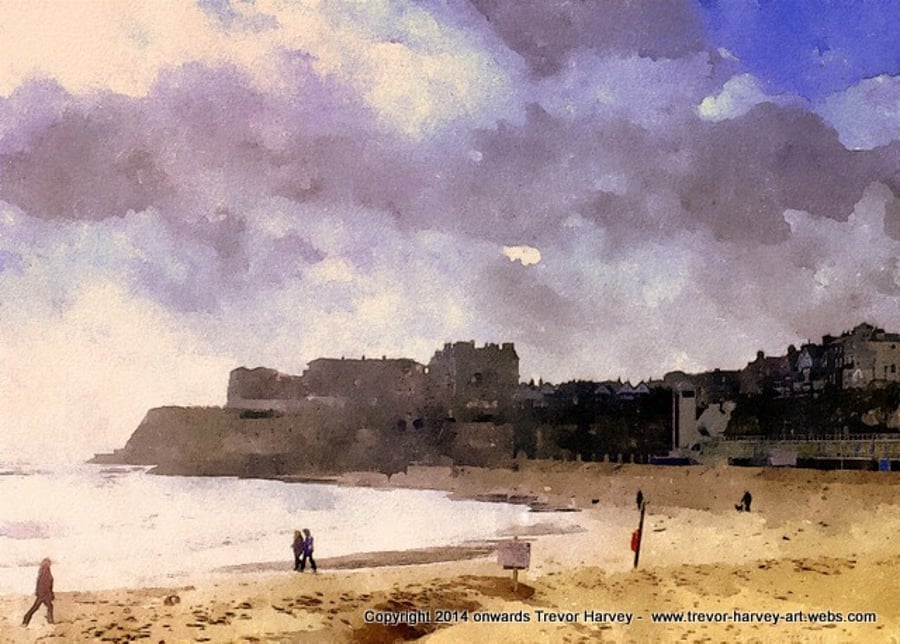 Storm At The Beach - Exclusive Fine Art Print - atmospheric, coastal, art 