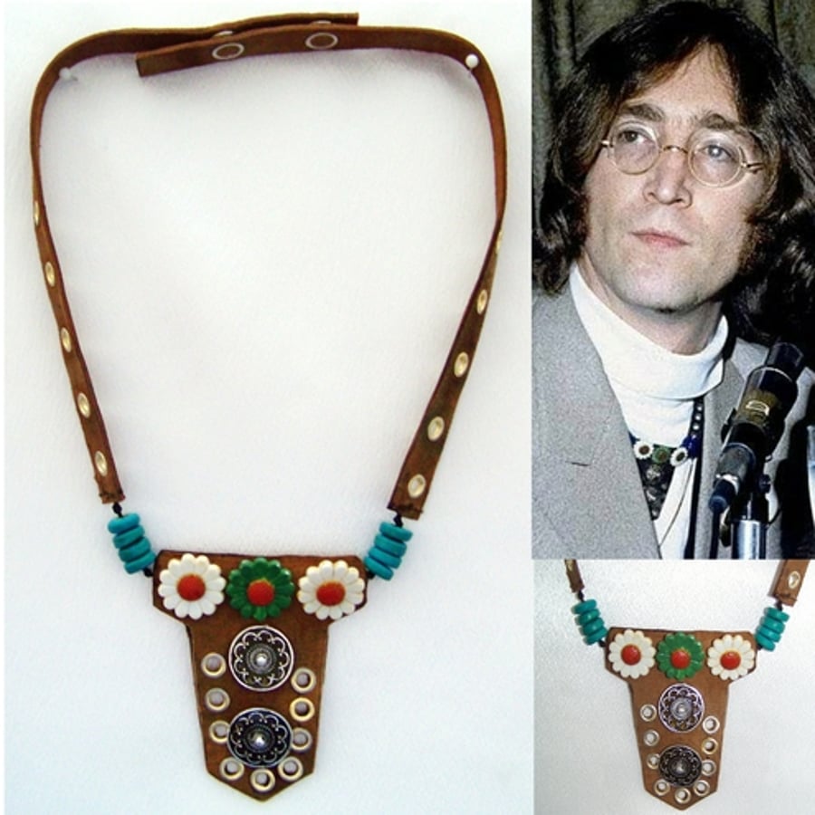 Replica John Lennon Talisman Necklace Folksy