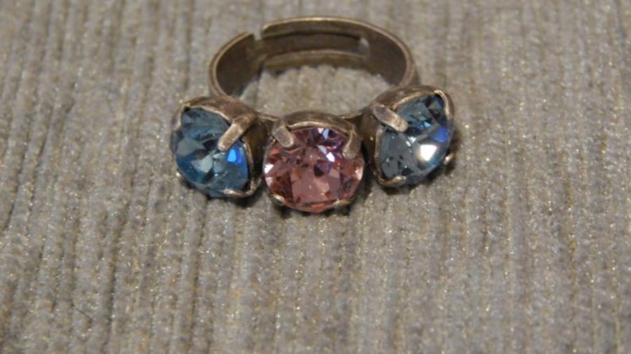 Adjustable Swarovski Ring