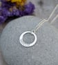 Sterling Silver Hand Stamped Warrior Necklace - JBJ2005 - Image 1