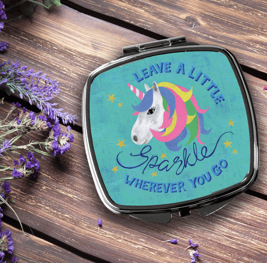 Unicorn Compact Mirror