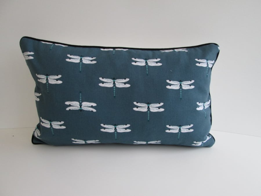 Sophie Allport Dragonfly  Cushion Cover with Black Piping