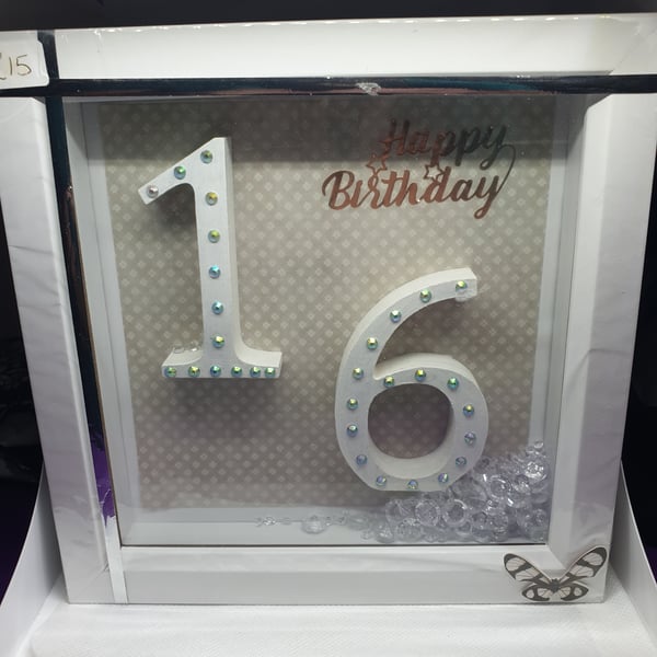 hand made shadow box age 16