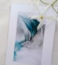 Abstract Flower Colourful Alcohol Ink Card Pack, Floral Greeting Cards - Image 4