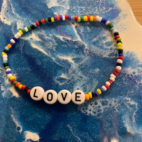 LOVE Rainbow Bracelet (575)