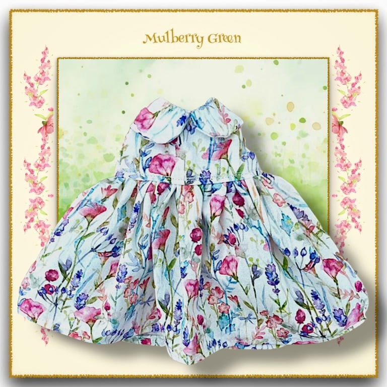 Lavender and Pink Floral Dress