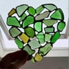 Sea glass mosaic suncatcher 