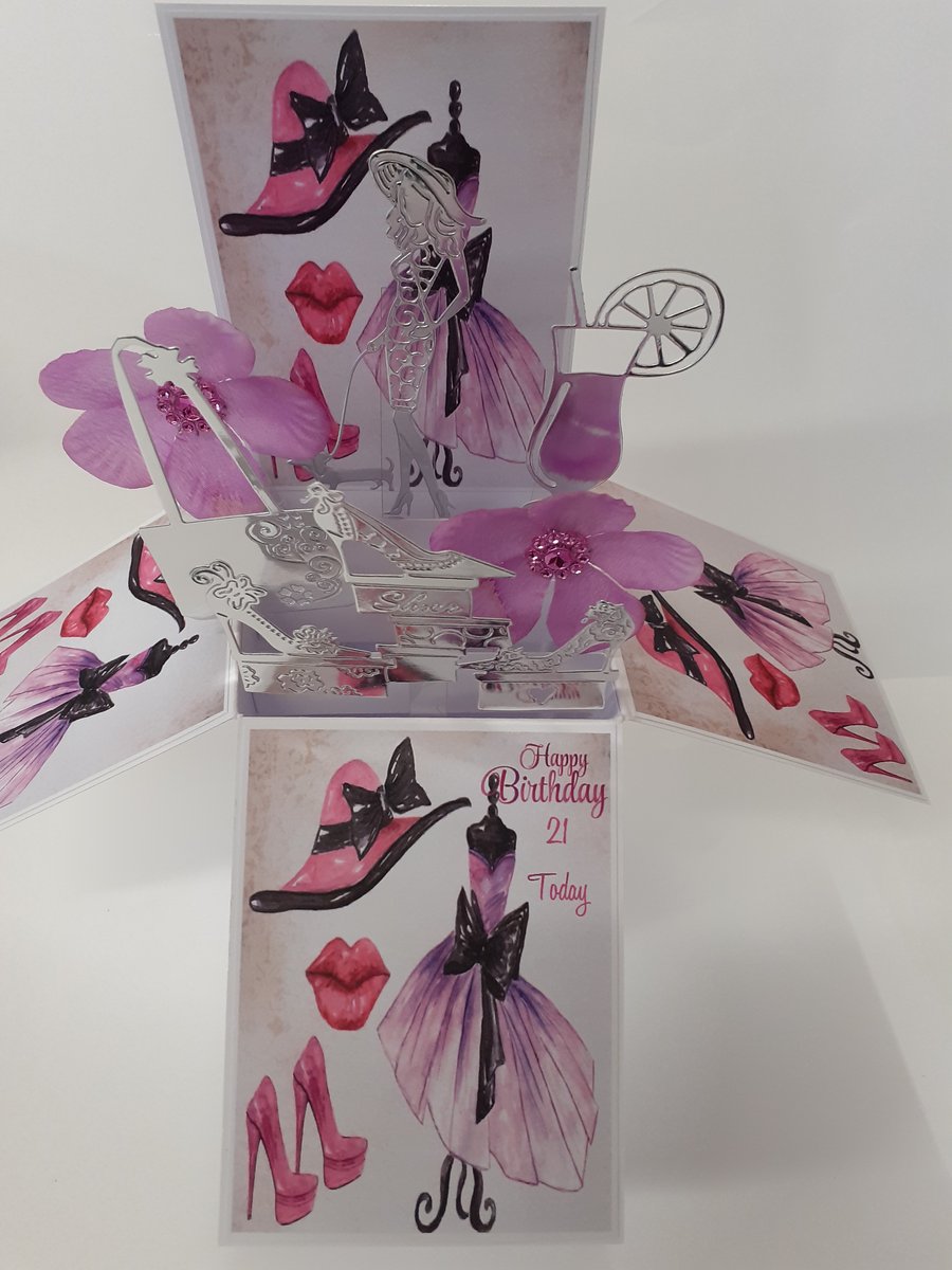 Girls 21st Birthday Card