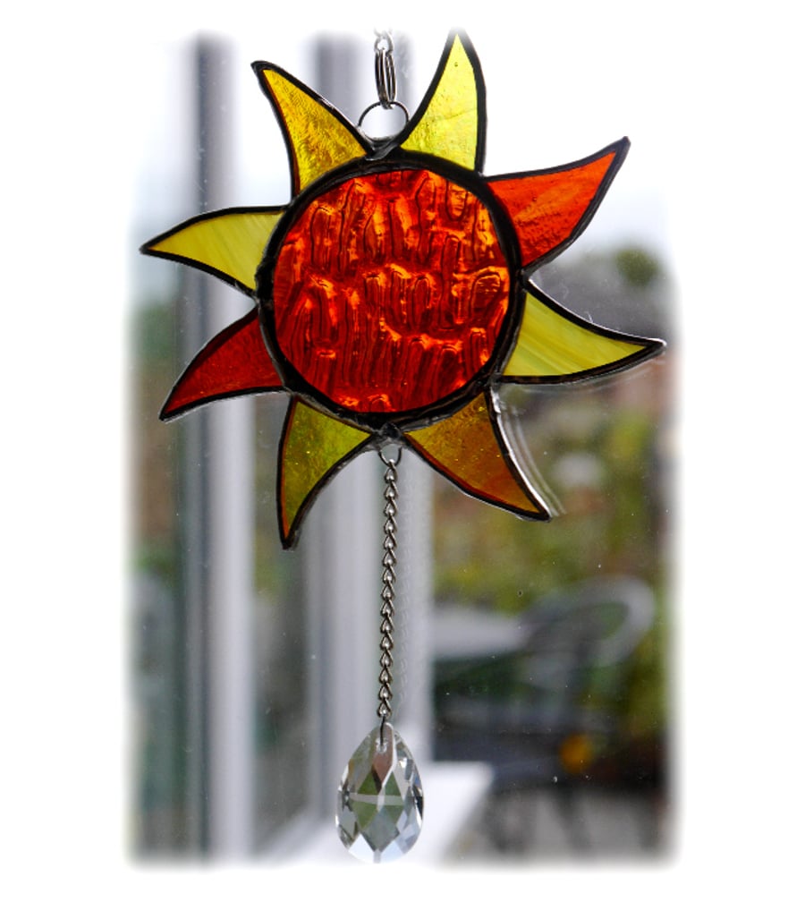 Sun Suncatcher Stained Glass Handmade Sunshine