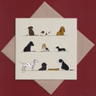 Dogs - greetings card - birthday card