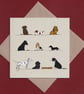 Dogs - greetings card - birthday card - Image 1