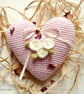 Cotton anniversary gift - Wedding ring cushion - Valentine's Day - Image 3